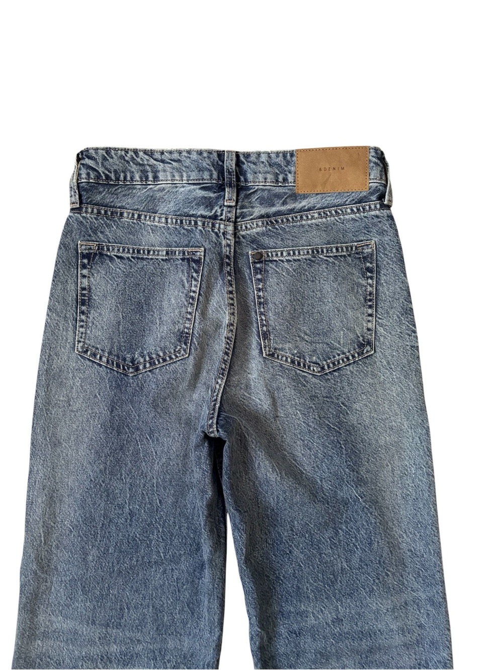 &DENIM H&M Baggy Wide-Leg Loose Fit Mid Waist Jeans - Picture 6 of 10
